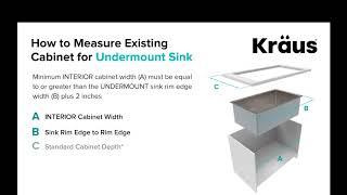 Kraus Measuring for Undermount Sink Installation [upl. by Garey]