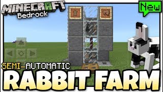 Minecraft  RABBIT FARM amp COOKER  SemiAutomatic  Tutorial  MCPE  Xbox  Bedrock  Switch [upl. by Vento981]