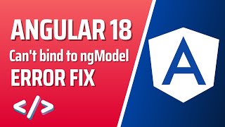 How to Fix Cant bind to ngModel Error in Angular Quick Solution [upl. by Doomham]