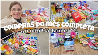 COMPRAS DO MÊS COMPLETA  ASSAÍ ATACADISTA  COMPRAS DE AGOSTO DE 2024  QUANTO GASTAMOS [upl. by Okajima836]