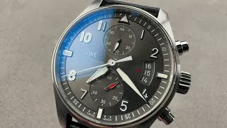 IWC Pilots Watch Spitfire Chronograph IW387802 IWC Watch Review [upl. by Gnuhp]