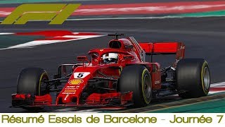 Résumé Essais de Barcelone 2018  Journée 7  Formule 1 [upl. by Haas715]