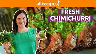 How to Make Chimichurri  Easy Chimichurri Sauce  Get Cookin  Allrecipescom [upl. by Spada352]