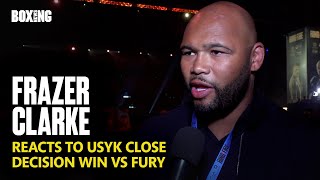 Frazer Clarke Reacts To Oleksandr Usyk Close Decision Win vs Fury [upl. by Oigres]