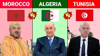 Morocco Vs Algeria Vs Tunisia  Muslim Country Comparison 2023  Versus Kingdom [upl. by Mehala351]