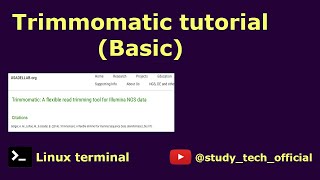 Trimmomatic tutorial 🛠️Install 💻 Run 🎓Single End 🎓 Paired end bioinformatics biology [upl. by Shela]