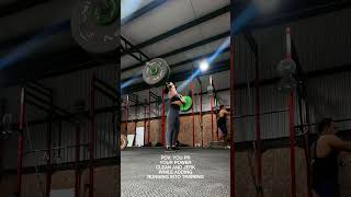 160 lb power clean and jerk PR fitnessmotivation cleanandjerk training fitness [upl. by Yrrehc897]