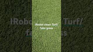 IRobot Roomba cleaning turffake grass backyardArtificial Grass [upl. by Rika]