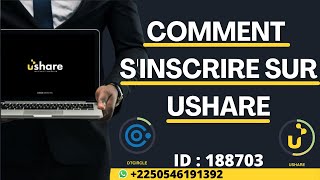 USHAREMARKETING  COMMENT SINSCRIRE DANS USHARE ET DTCIRCLESUPPORT FACILEMENT ET RAPIDEMENT [upl. by Eimaraj]