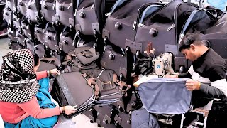 Making of Duffle Bags In India  Factory Mass Production of Bags [upl. by Bluefarb]