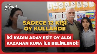 Sadece 12 kişi oy kullandı Oylar eşit çıkınca kazanan kura ile belirlendi [upl. by Adnofal]