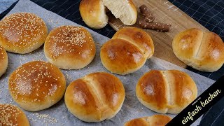 Weggli  Milch Brötchen  Hamburger Brötchen fluffiges und leckeres Rezept [upl. by Nitniuq]