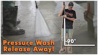 How to Wash Powder Release off Stamped Concrete [upl. by Anelad]