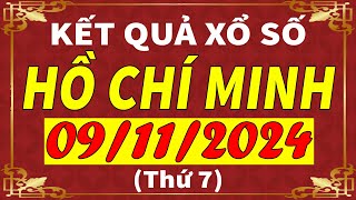 Xổ số Tp Hồ Chí Minh ngày 9 tháng 11  XSHCM  KQXSHCM  SXHCM  Xổ số kiến thiết HCM hôm nay [upl. by Maxama822]