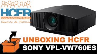 HCFR SONY VPLVW760ES unboxing [upl. by Cortney601]