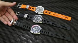 Isofrane Dive Watch Strap 22mm vs Crafter Blue CB01 22mm Universal Strap [upl. by Enilekcaj101]