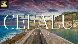 Cefalu Sicily Italy The Beautiful Sicilian city with Drone Tour Aerial in 4k [upl. by Yruy]