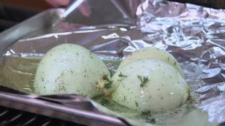 Directions for How to Roast an Onion in the Oven  Chop It Up With Veggies [upl. by Ithnan508]