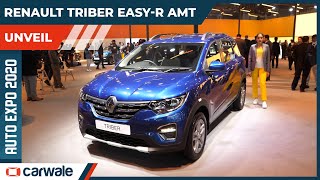 Renault Triber EasyR AMT Explained  Auto Expo 2020  CarWale [upl. by Noy]