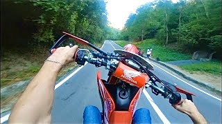 TEST HONDA CRF 450 MOTARD [upl. by Asilem494]