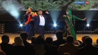 Kadyrov dances as Grozny celebrates [upl. by Ahseinaj]