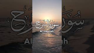 Surah Al Insyirah surah quran quranrecitation surahinsyirah healing dailyshorts [upl. by Kong]