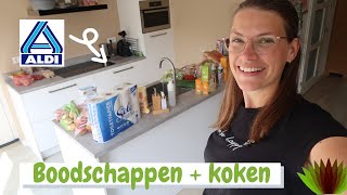 Boodschappen shoplog Aldi  Wat eten we vandaag II koken met HelloFresh II Puur Jorieke vlog [upl. by Abramson]