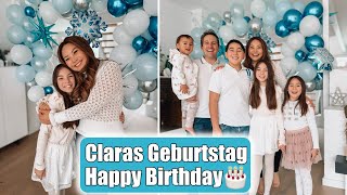 Claras Geburtstag 🎂❄️ Geschenke auspacken Cupcakes amp Deko Eiskönigin Party Clarielle Mamiseelen [upl. by Ahsok]