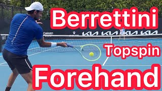 3 Ways To Hit A Topspin Forehand Like Matteo Berrettini Tennis Technique Explained [upl. by Ariamo972]