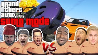 TEAM ALBOE SUMO BATTLE 4 w H3H3  GTA V Online Funny Moments GTA V Adversary Mode [upl. by Aliahs]