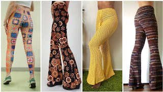 crochet and knitted pant bottoms amp legging pattern [upl. by Ehcropal967]