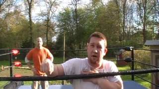 Clothesline  How to do a Clothesline  Pro Wrestling move [upl. by Eidnim]