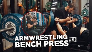 Irakli Zirakashvili and Davit Arabuli  Bench Press Workout [upl. by Nitram]