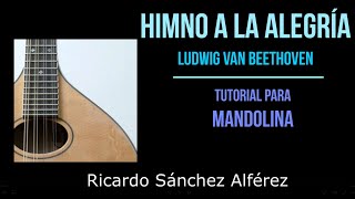 Himno a la alegría Tutorial para mandolina [upl. by Pollerd312]