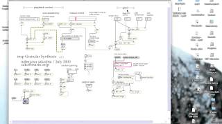 MaxMSP nobuyasu sakonda Granular synthesis patch [upl. by Eiltan791]