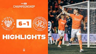 Highlights  Blackpool v Queens Park Rangers [upl. by Anoerb]