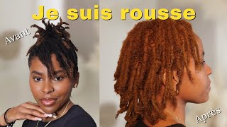 Je colore mes locks en roux ⎜Ginger Locs  Comment teindre ses locks ⎜Maybiyd [upl. by Guild554]