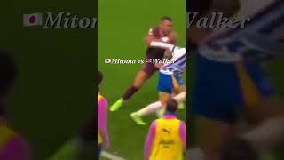 Dribbling skills Mitoma vs Manchester city walker [upl. by Anahpos144]