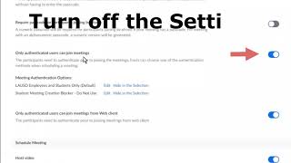 Disable Authenticated Users Requirement on Zoom [upl. by Lesiram397]
