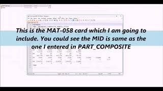 How to use PARTCOMPOSITE and MAT058 in LSDYNA [upl. by Saretta]