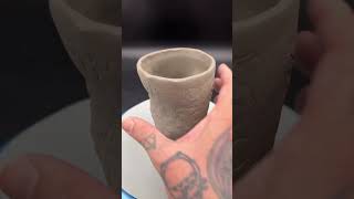 Made this cup as a demo for my middle school students It uses the slab method along with darting [upl. by Tirzah]