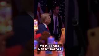 Melania Trump introducing her husband Donald J Trump at Madison Square Garden in New York 102724 [upl. by Naahs325]