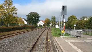 Führerstandsmitfahrt Friedrichsdorf  Friedberg Brunnenbahn [upl. by Trembly]