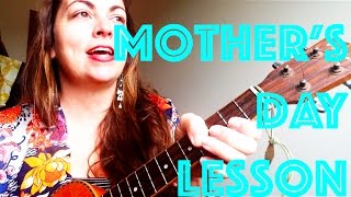 MOM  Meghan Trainor Ukulele Tutorial [upl. by Kerrin]