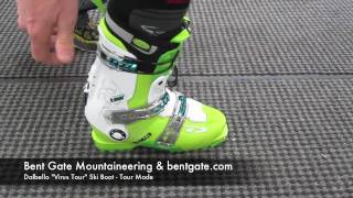 bentgatecom Presents Dalbello Virus Tour Ski Boot tour mode [upl. by Okir]