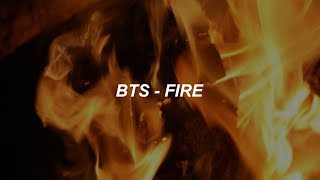 BTS방탄소년단 FIRE 불타오르네 Easy Lyrics [upl. by Black29]