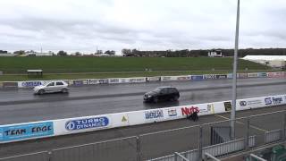 Santa Pod RWYB  Skoda Fabia vRS vs Skoda Fabia TDI 211012 [upl. by Hester806]