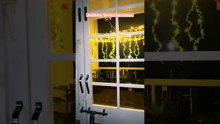 My first vlog  Diwali Decoration lights Aesthetic Terrace Balcony Decoration Idea viralshorts [upl. by Eiveneg]