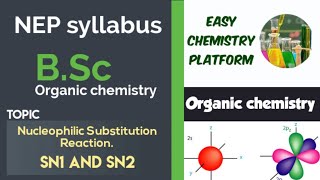 NEP Syllabus Organic ChemistryNucleophilic Substitution ReactionSN1 and SN2 Mechanism [upl. by Kittie533]