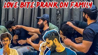 LOVE BITE PRANK ON FAMILY😰 BROTHER SE HUI PITAI😭  AALTU FALTU  BILAL amp ZAHID [upl. by Evatsug]